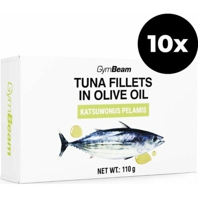 Filety z tuňáka v olivovém oleji GymBeam 10 x 110 g