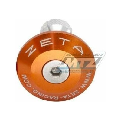 Koncovky/závaží řídítek Zeta Classic (pro vnitřní průměr řídítek ¤13/¤17mm) - ZETA ZE48-7109 - oranžové ZE487109