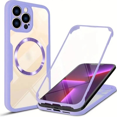 Techsuit Калъф за iPhone 13 Pro Max + Протектор - ColorVerse 360 MagSafe MagSafe Series - лилав