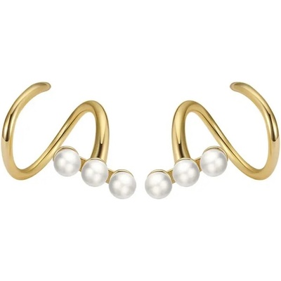 Majya Strieborné náušnice STACY pozlátené 11689