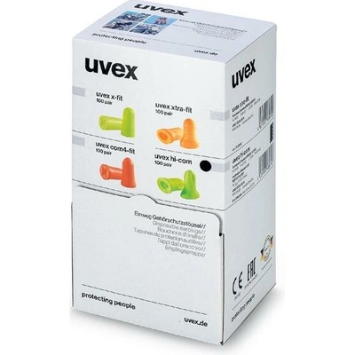 Uvex 2112095 hi-com, limetkové, minidávkovač SNR 24 dB(A) 100 párů