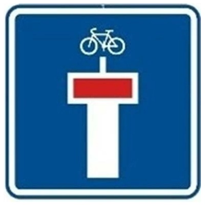 Dopravní značka IP10a Slepá ulice- Cyklo