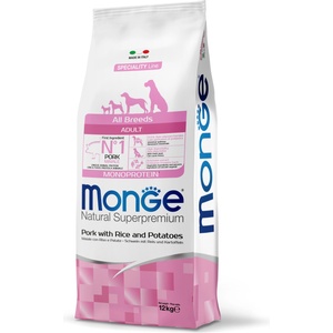 Monge Speciality Line All Breeds Adult Monoprotein pork, rice & potato 12 kg