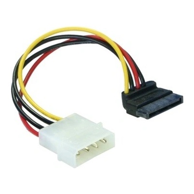 Delock Molex Power 4pin – SATA Power 15pin M/F, 0,15 m, 60101