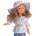 Asi dolls Asi - Кукла Силия, с дънков панталон и лятна шапка 0166540