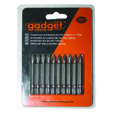 Накрайници за отвертка S2 PH-1x50mm к-т 10 бр. GADGET (390713)