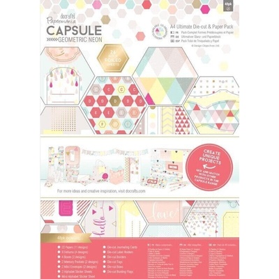 Docrafts Специална хартия 48 Geometric Neon (PMA 160237)
