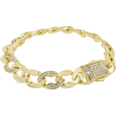 Ellami Ellami Dubai 2740 náramek pozlacený 14k, proplétané očka se zirkony 2002740
