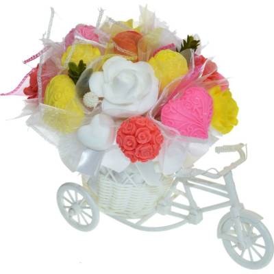 Mydlová Kytica bicykel - jarné farby