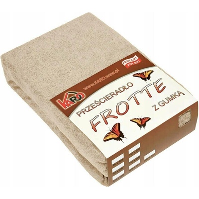 Karo Froté prostěradlo s gumou béžové cappuccino 076 140x200