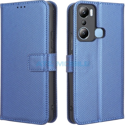 Pouzdro Shield4U Infinix Hot 20i X665E Diamond Texture otevírací, modré