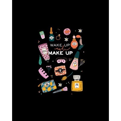 Panel z nepremokavého polyesteru 50x40 Beauty Wake Up and Make Up