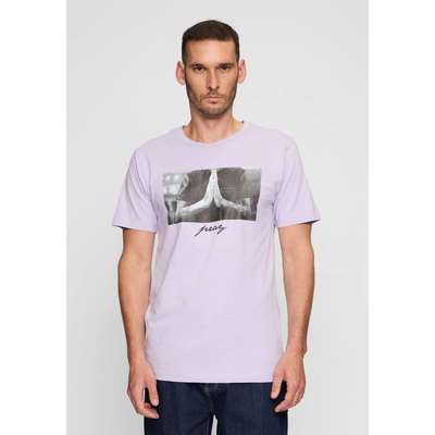 Mister Tee Тениска Pray Tee lilac XXLUB-MT157-00145 - Тъмносив, размер XS