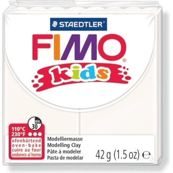 FIMO Полимерна глина Staedtler Fimo Kids, 42g, бял 0 (23848-А-БЯЛ)