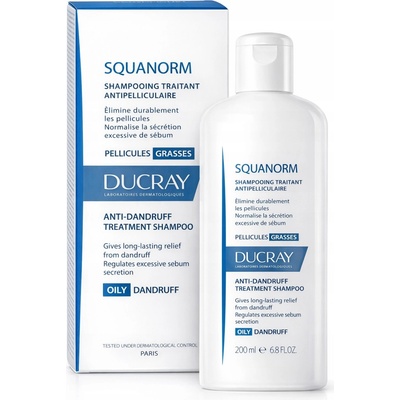 Ducray Squanorm mastné lupy šampon proti lupům 200 ml