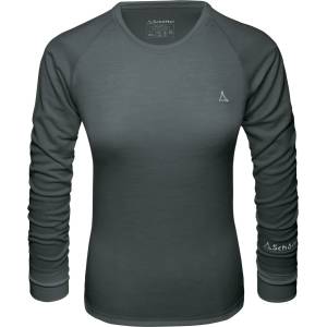 Schöffel Дамско мериносово термобельо Schöffel Women's Merino Sport Shirt 1/1 Arm Merino base layer - Pirate Black (115-1246-0313)