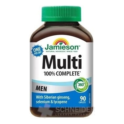 Jamieson multi complete pre mužov komplex vitamínov a minerálov inov.2024 90 tabliet