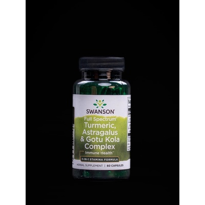 Swanson Turmeric Astragalus a Gotu Kola 60 kapslí