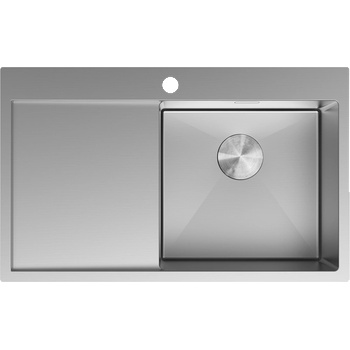 Mexen Exar стоманена мивка с 1 камера и дренаж, дясна 780 x 480 мм, инокс (6434781010P-01)