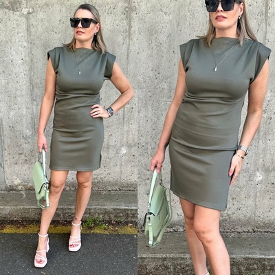 Naturs Uni šaty khaki