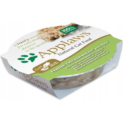 Applaws Cat kuřecí prsa s rýží 60 g