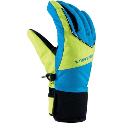 Viking Fin lyžařské rukavice blue yellow