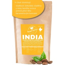 kopi bean India Plantation AA Karnataka premium Arabika MLETÁ JEMNĚ 50 g