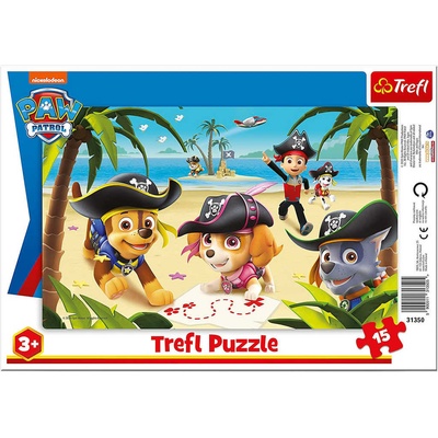 Trefl deskové Přátelé z Tlapkové patroly/Paw Patrol 33 x 23 cm 15 dílků