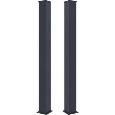 Stĺpik G21 pre bránku a bránu 15x190 cm s patkou, antracitový, 2 kusy