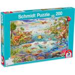 Schmidt Spiele Пъзел Schmidt от 200 части - Светът на динозаврите (56253) - baby