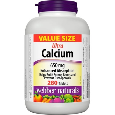Webber Naturals Ултра Калций 650 mg 280 таблетки | Webber Naturals (3904 WN)