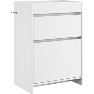 vidaXL Кабинет под мивка за баня Бяло 56 x 37, 5 x 81 см (890728)