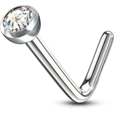 Šperky4U zahnutý piercing do nosu N01149-C