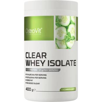 OstroVit Clear Whey Isolate | 84% Whey Protein Isolate ~ Zero Fat & Carbs [400 грама] Краставица и мента