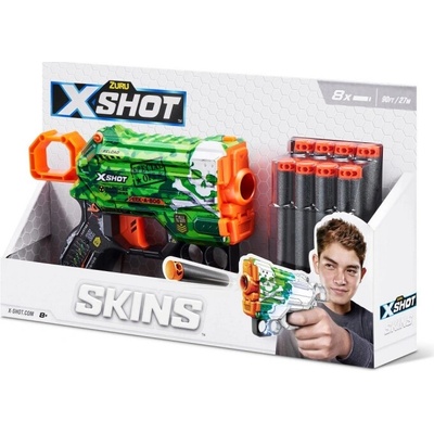 ZURU X-Shot Launcher SKINS MENACE 8 šípů vzor A