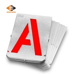 GRAVUREM Комплект метални шаблони 80 мм, Букви A-Z / Gravurem 7000800B / (Grvrm 7000800B)
