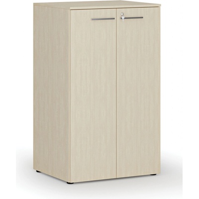 Primo Kancelářská skříň s dveřmi WOOD, 3 police, 1335 x 800 x 640 mm, bříza – Hledejceny.cz