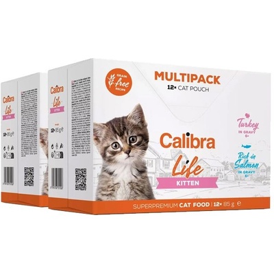 Calibra Cat Life Kitten Multipack 24 x 85 г