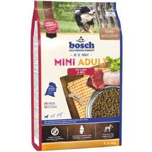 bosch Adult Mini Lamb & Rice, агнешко и ориз (нова рецепта) 3 кг