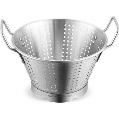 Cedník s rukojeťmi – 9 L – kónický – nerez | Gastrokitchen%