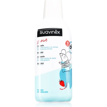 Suavinex Junior 6 y+ вода за уста за деца вкус Strawberry 500ml
