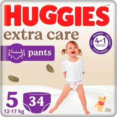 HUGGIES 2x Elite Soft Pants 5 12-17 kg 34 ks