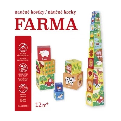 Naučné kostky / Náučné kocky - Farma