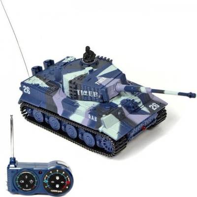 s-Idee Steffen Stabler S-Idee RC tank Mini German Tiger RTR modrý 1:72