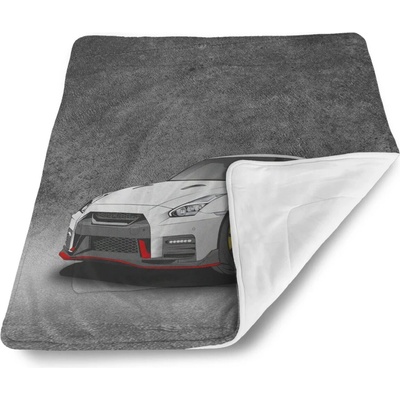 Sablio Detská deka pre bábätko Nissan GTR 35 Šedý