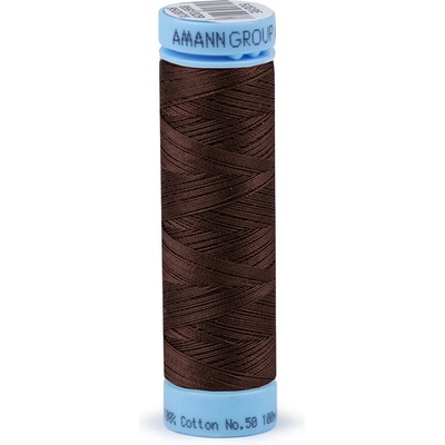 Bavlněné nitě 100 m Etiketní č.50 Triana Amann Varianta: 1382 Chocolate Brown, Balení: 5 ks