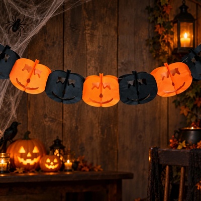 RAPPA Girlanda papírová Halloween dýně 4 m – Hledejceny.cz