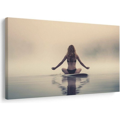 Obraz meditace v mlze - 30x20