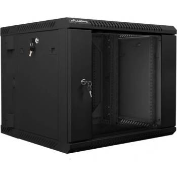 Lanberg Комуникационен шкаф Lanberg rack cabinet 19" double-section wall-mount 9U / 600x600 for self-assembly (flat pack), black (WF02-6609-10B)