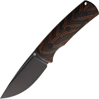 Petrified Fish PFP01FBeluga Black Stonewashed N690 Orange Gmascus G10 PFP01FODM